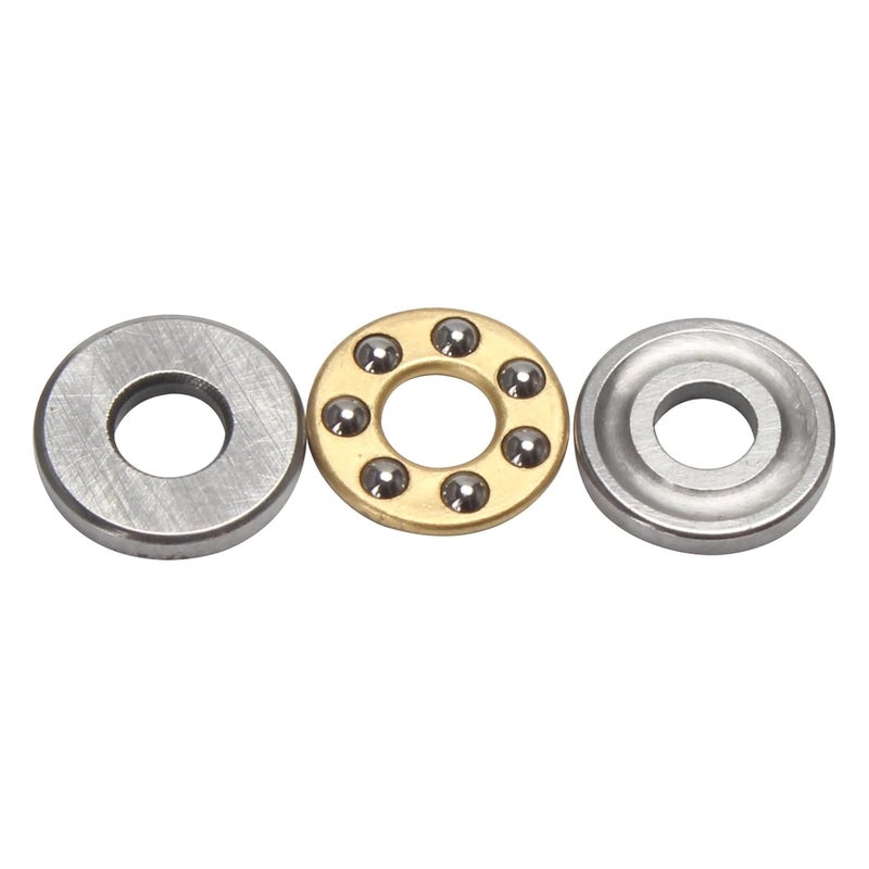 STYUI (10Pcs) F3-8M Miniature Thrust Ball Bearings 3mm x 8mm x 3.5mm Miniature Plane Thrust Bearings Chrome Steel One Way - Image 2